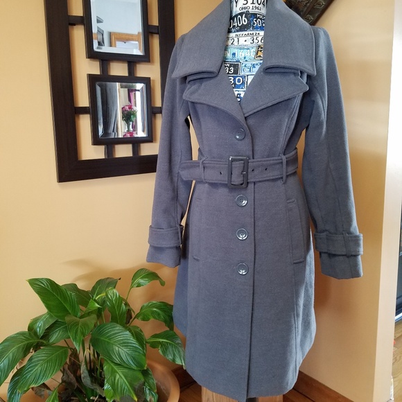 New York & Company Jackets & Blazers - (SOLD) NEW YORK & COMPANY LONG GRAY PEA COAT!